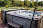 Soak the day`s worries away in the hot tub.